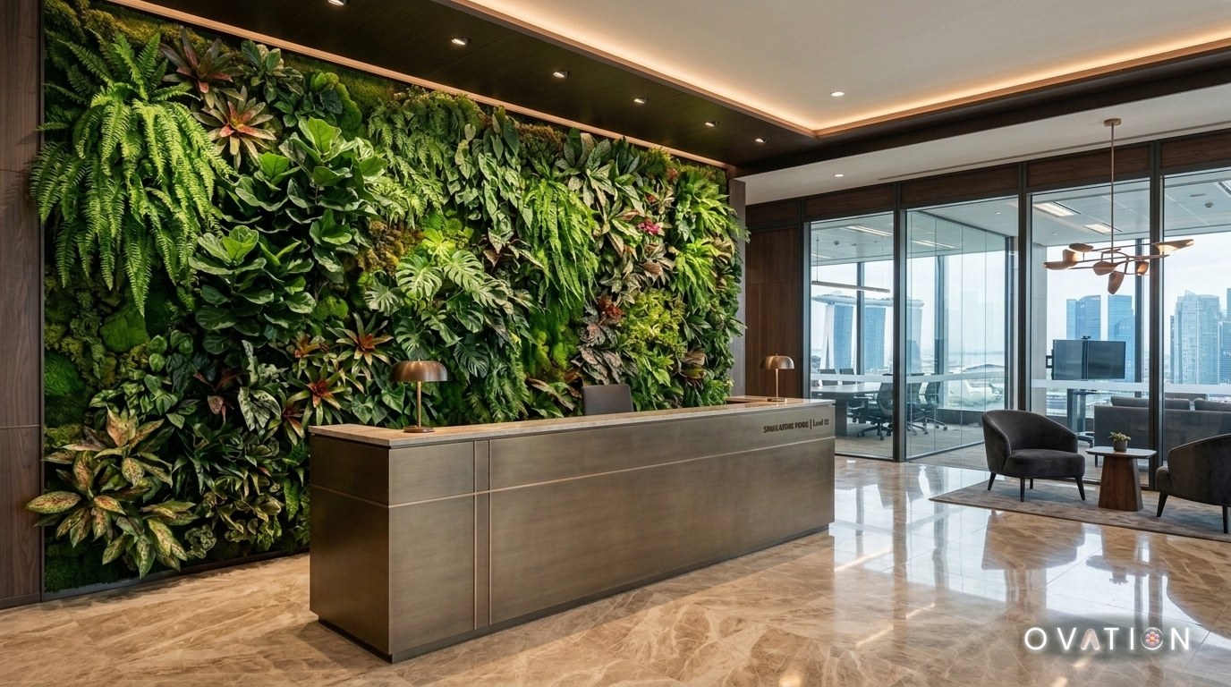 Artificial Green Walls & Spatial Styling Singapore - Ovation